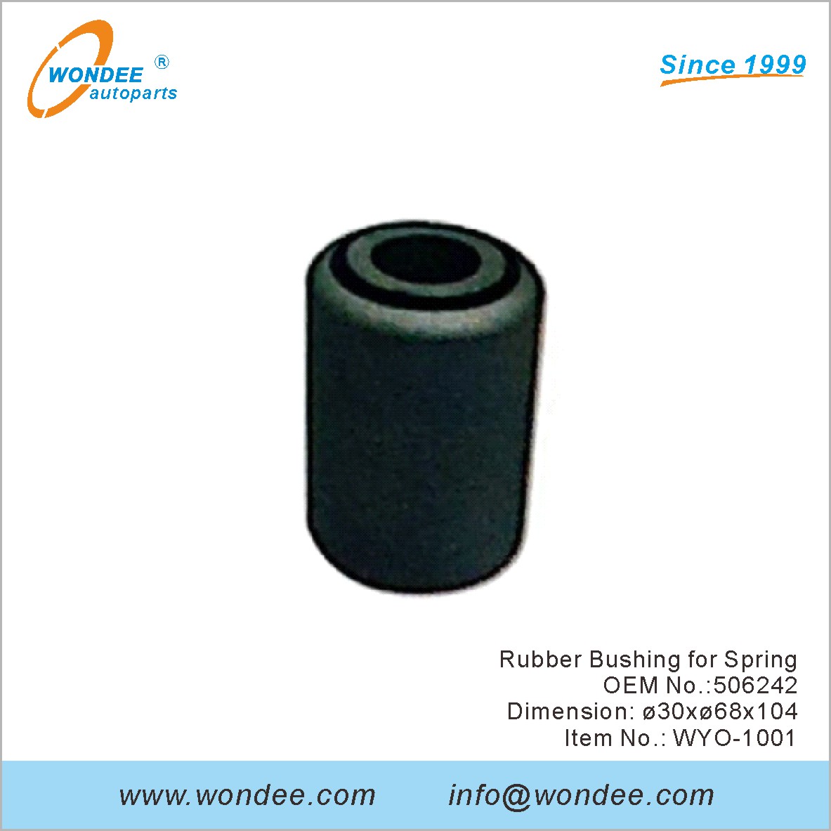 Suise en caoutchouc pour Spring OEM 506242 pour Volvo de Wondee