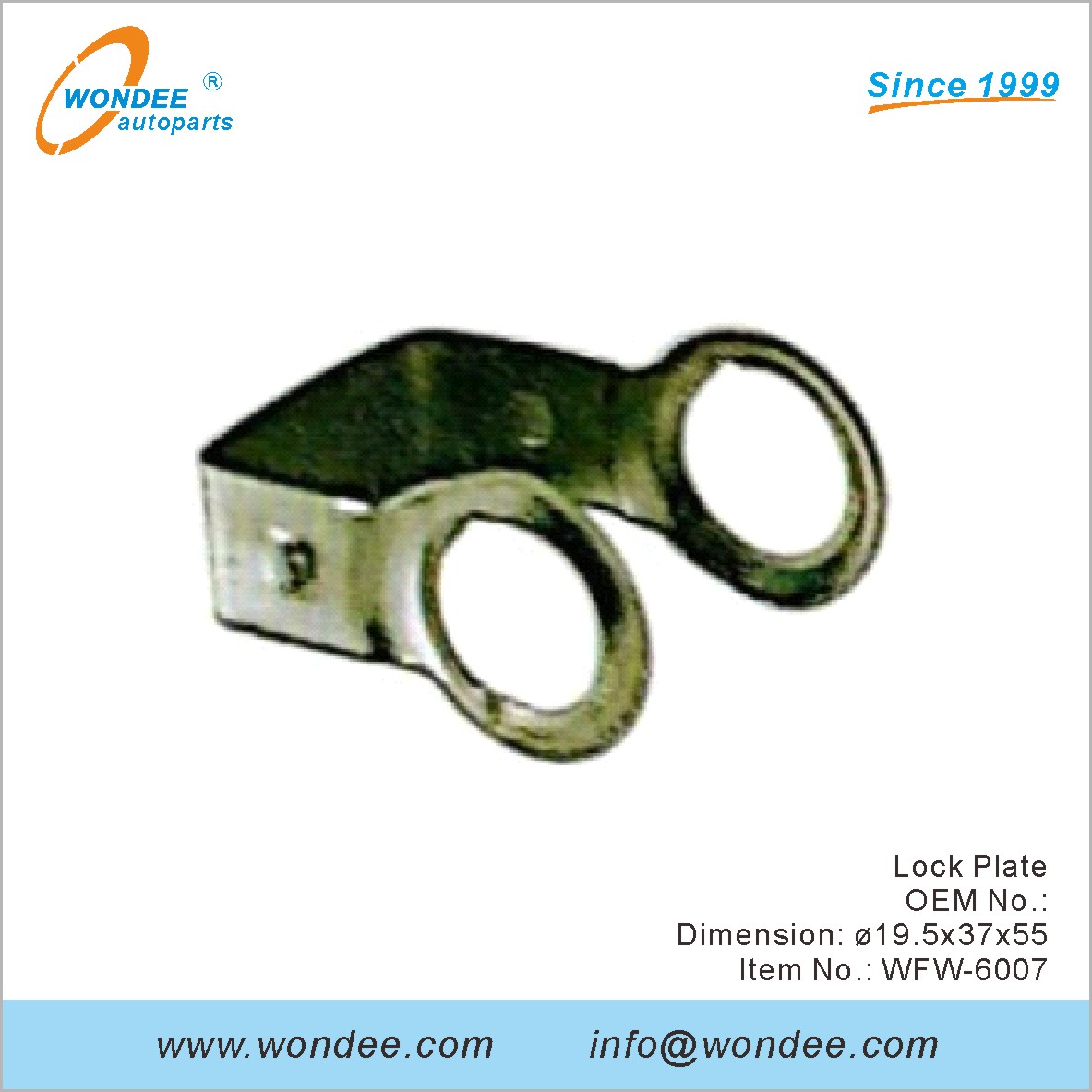 OEM de plaque de verrouillage pour Fuwa de Wondee