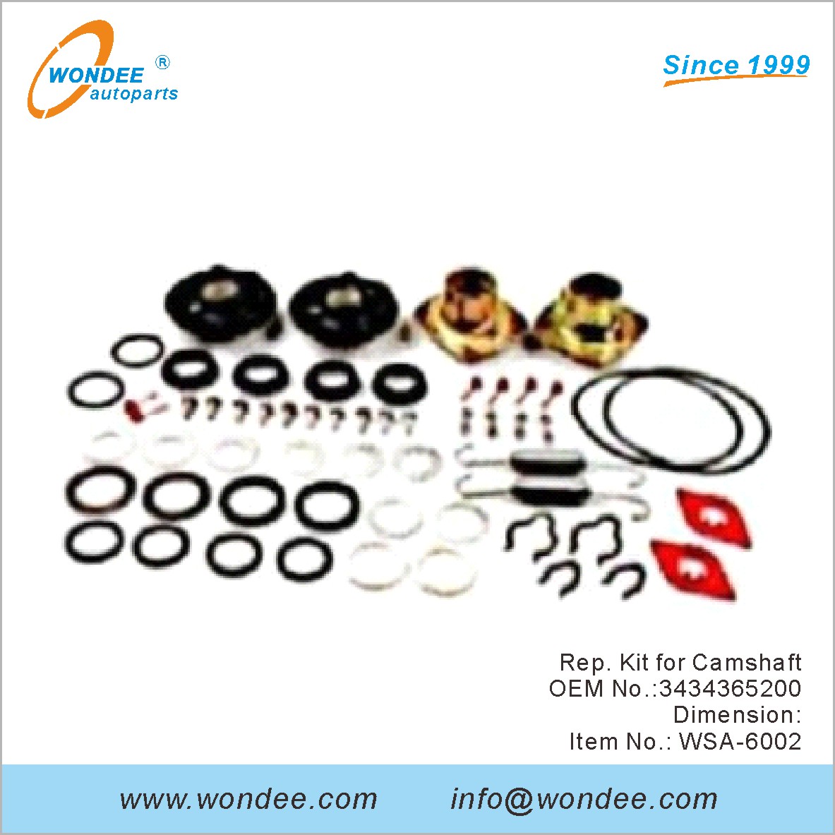 Rep.kit pour Camarfaft OEM 3434365200 pour SAF de Wondee