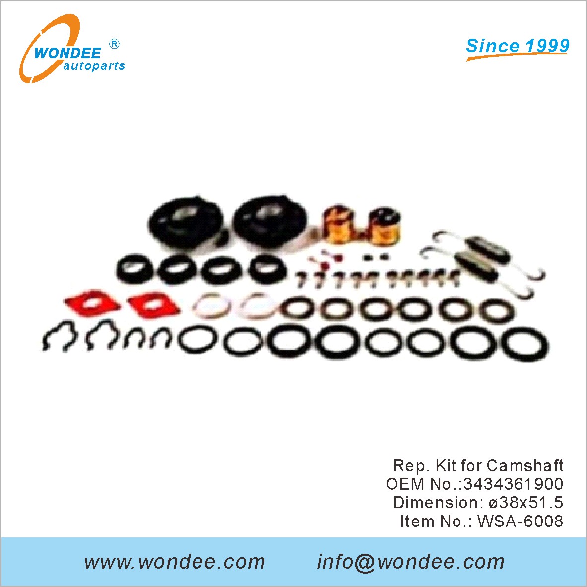 REP. Kit pour Camarfaft OEM 3434361900 pour SAF de Wondee