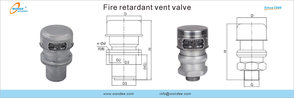 Vanne de ventilation ignifuge des autoparts de Wondee (3)