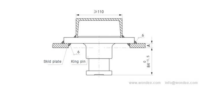 50 # et 90 # Type soud&eacute; Semi remorque semi-remorques Roi Pins d'un fabricant de Chine / Wonais Autoparts