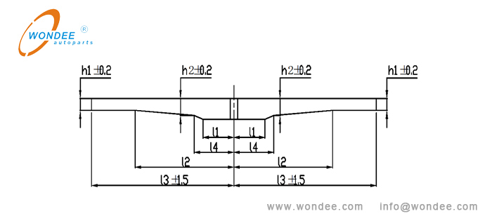 16-Mesure de la longue structure trapézoïdale à la feuille conique longue