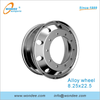Jante en alliage d'aluminium de 8,25 x 22,5 pouces pour semi-remorques et pièces de camion à usage intensif