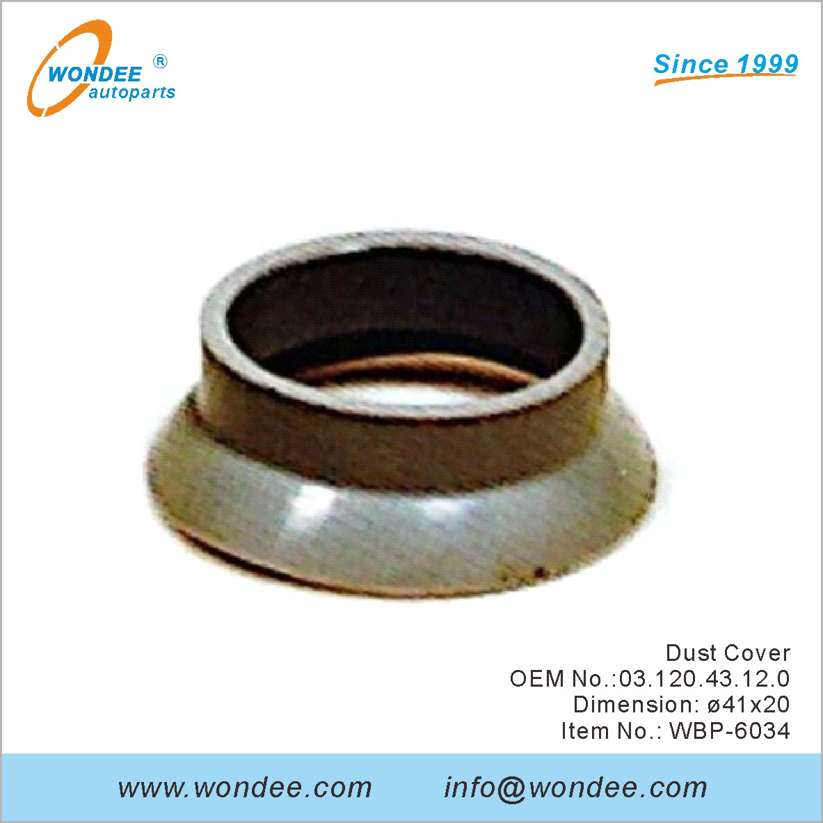 Couverture de poussière OEM 0312043120 pour BPW de Wondee