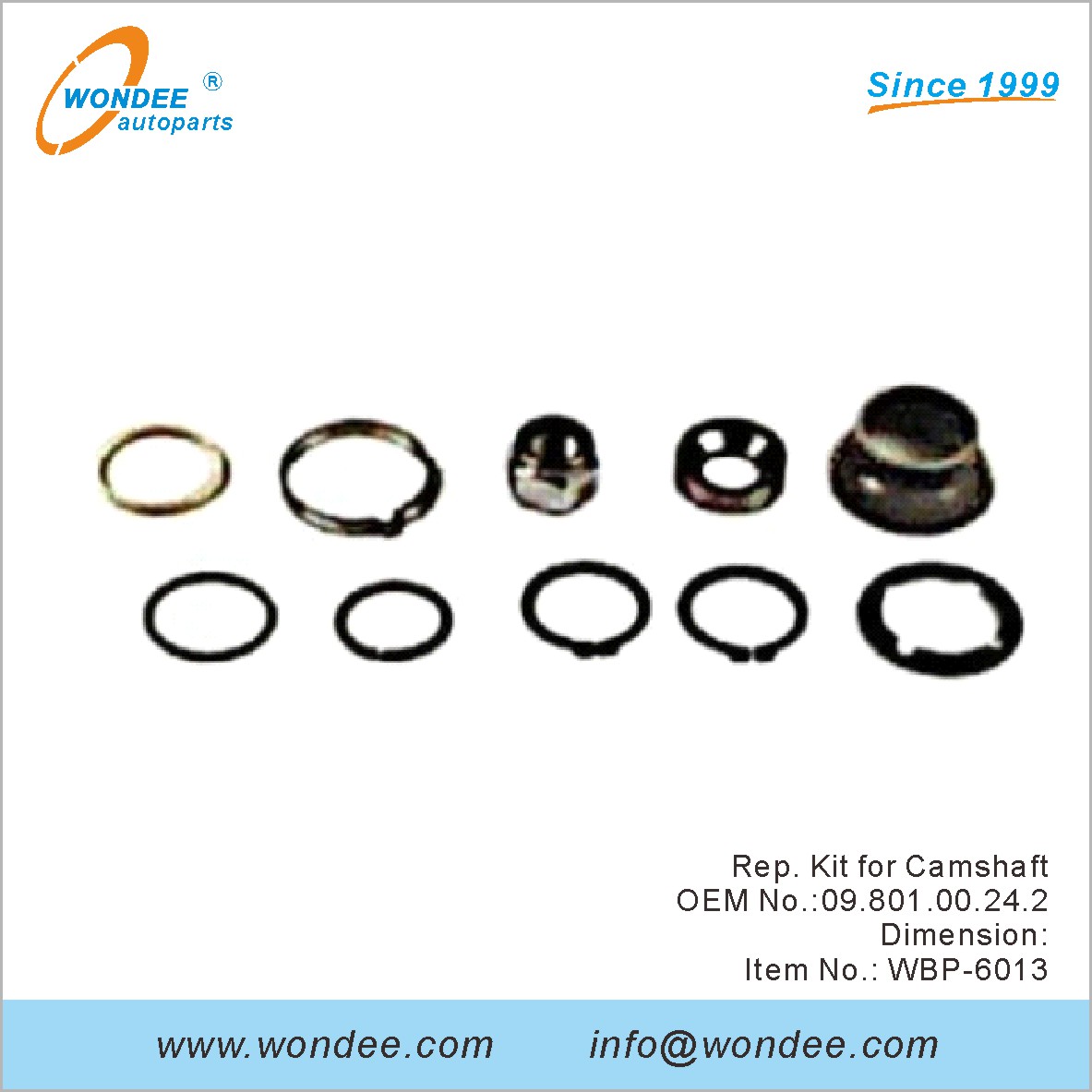 Kit de représentant pour Camarfaft OEM 0980100242 pour BPW de Wondee