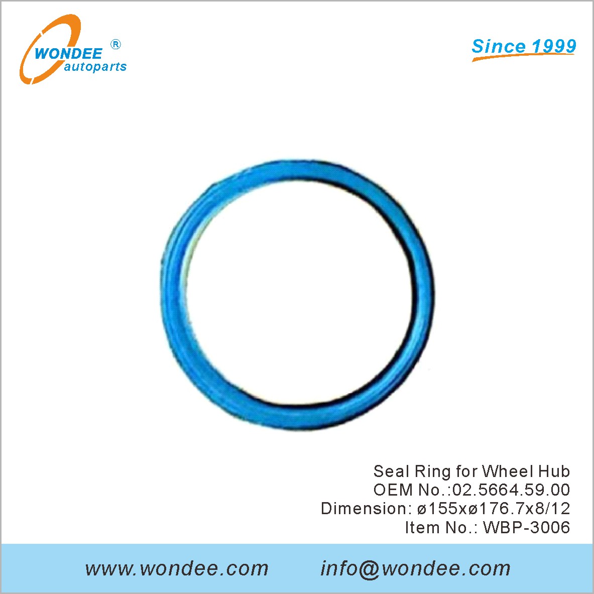 Anneau de joint pour le moyeu de roue OEM 0256645900 pour BPW de Wondee