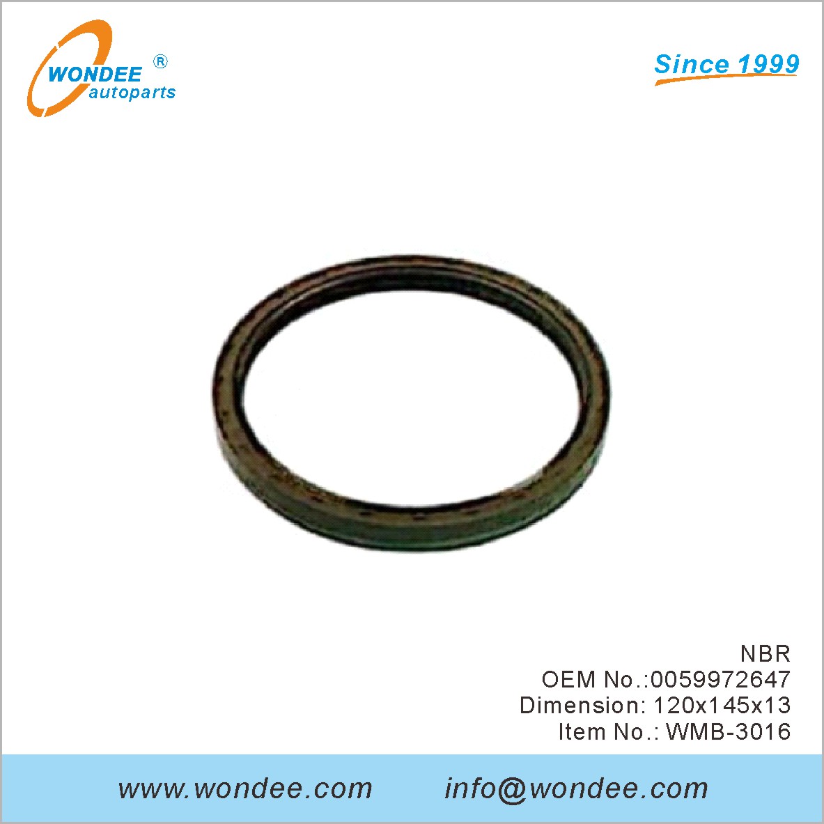 NBR OEM 0059972647 pour Benz de Wondee