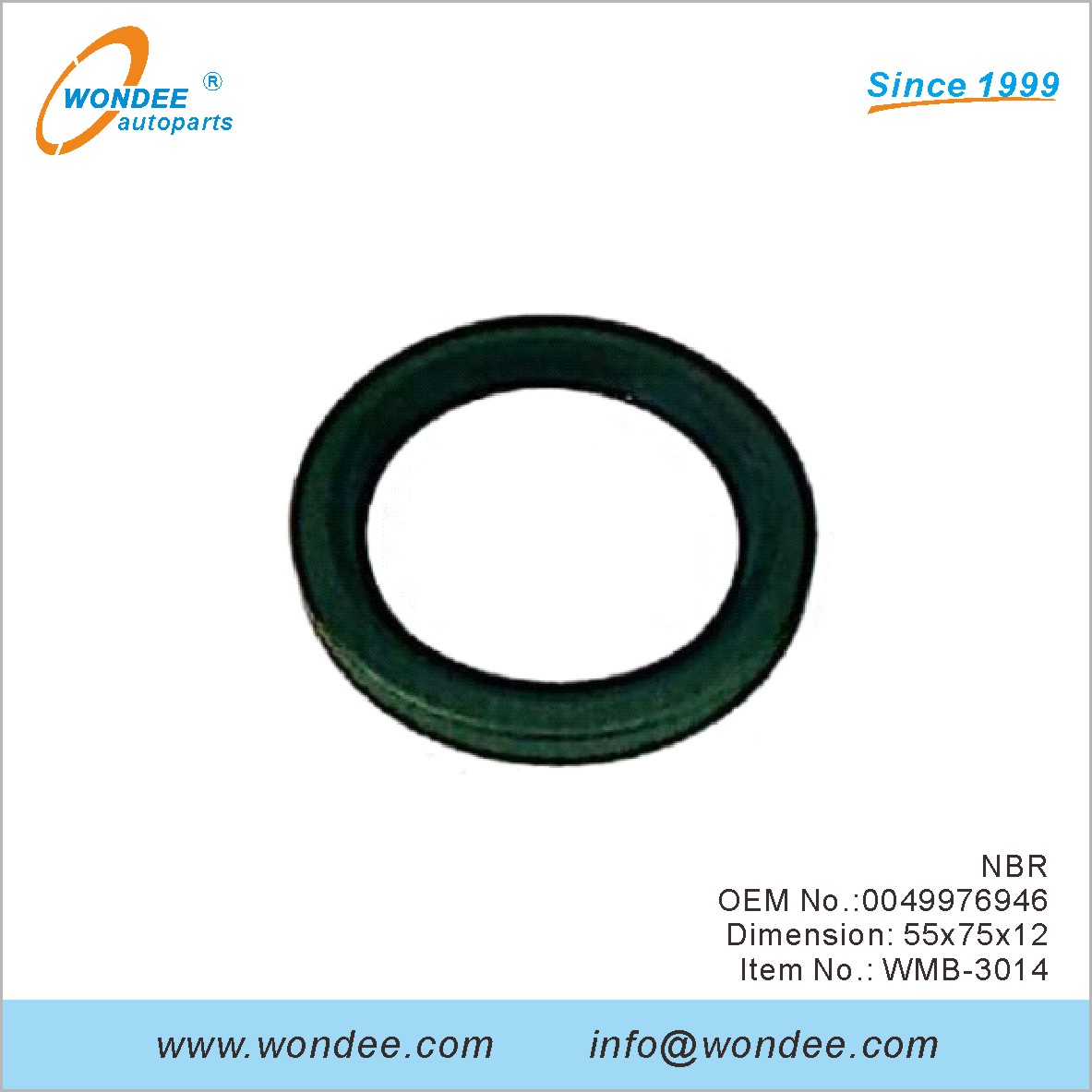NBR OEM 0049976946 pour Benz de Wondee