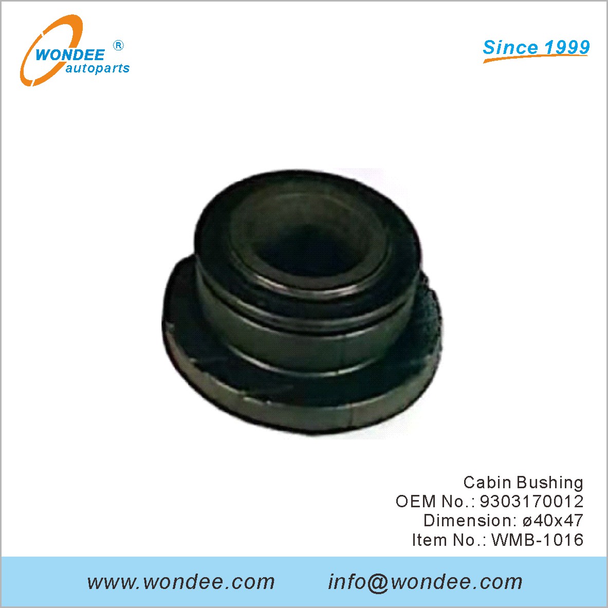 Cabin Bushing OEM 9303170012 pour Benz de Wondee