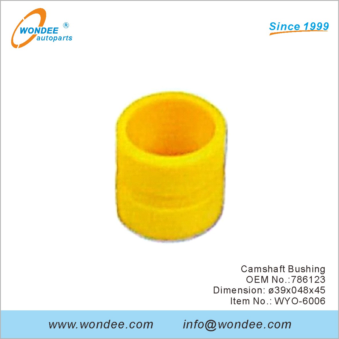 Camarfle Bushing OEM 786123 pour Volvo de Wondee