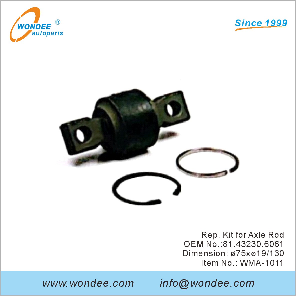 REP. Kit pour la tige d'essieu OEM 81.43230.6061 pour l'homme de Wondee