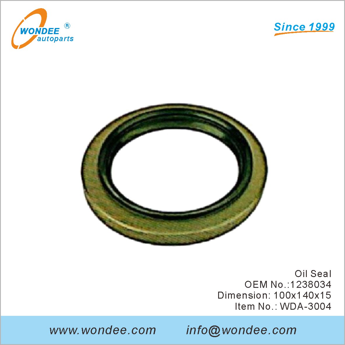 Sceau d'huile OEM 1238034 pour DAF de Wondee
