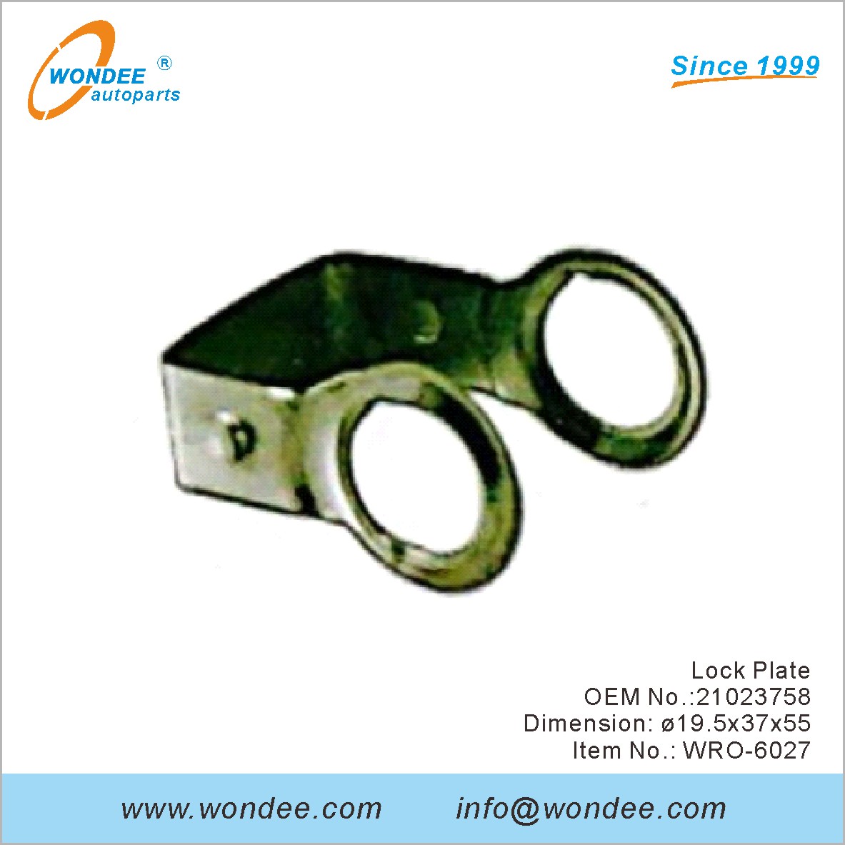 Plaque de verrouillage OEM 21023758 pour ROR de Wondee