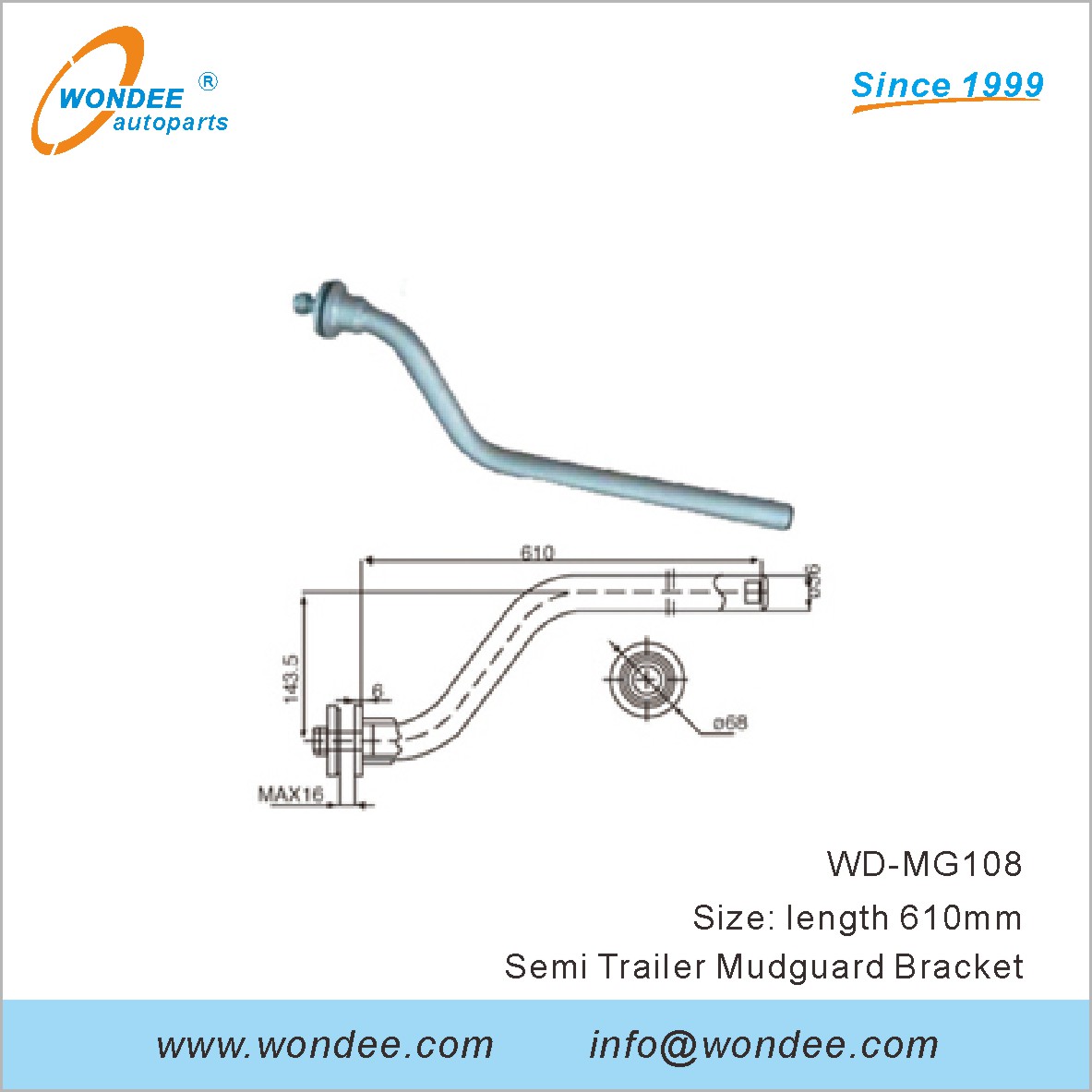 Bracket de garde-boue de Wondee Autoparts (8)