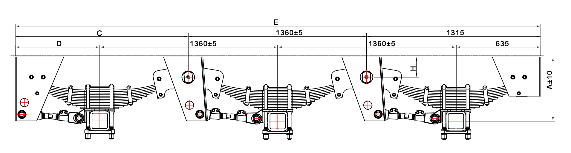 Suspension à l'axe SAF-3