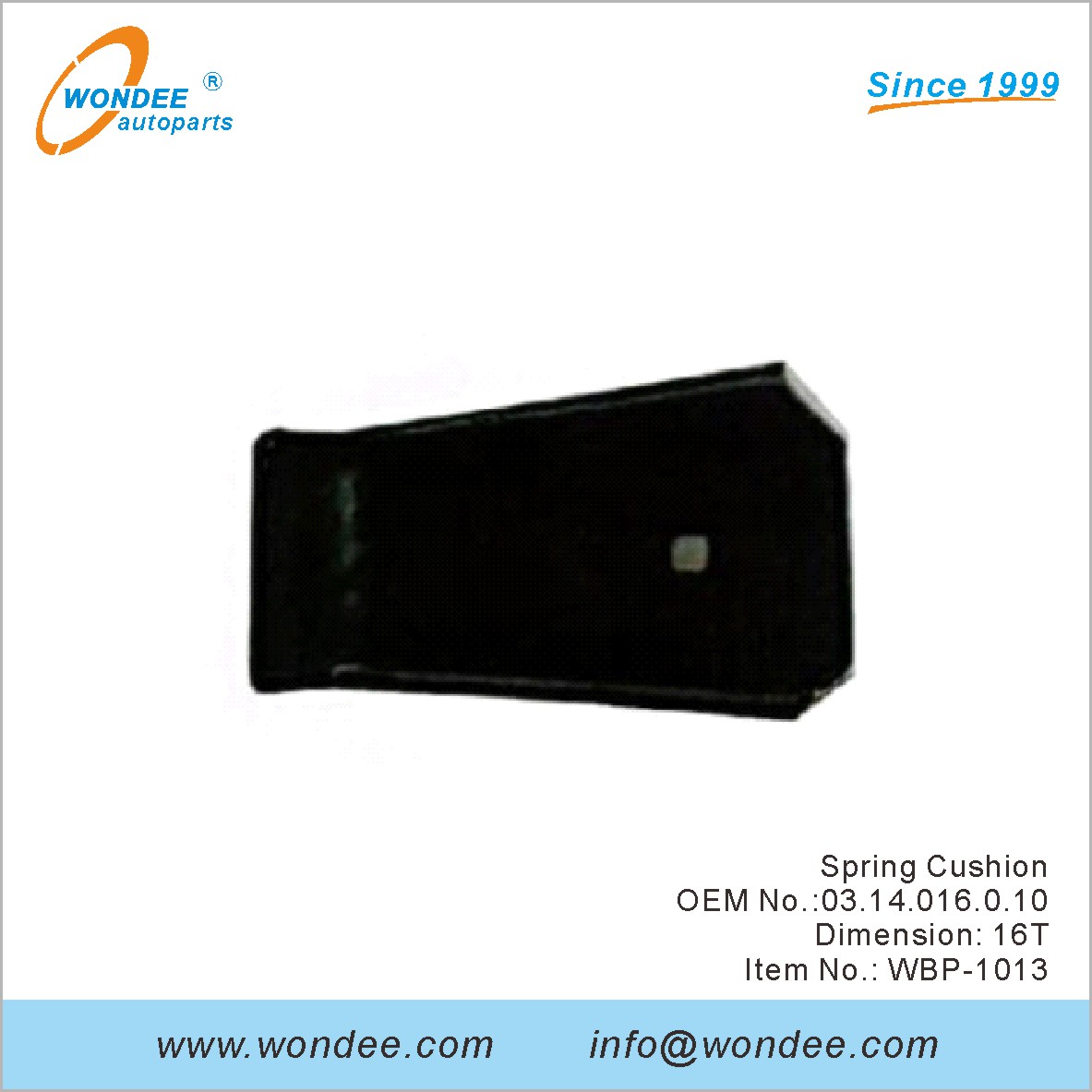 Spring Cushion OEM 0314016010 pour BPW de Wondee