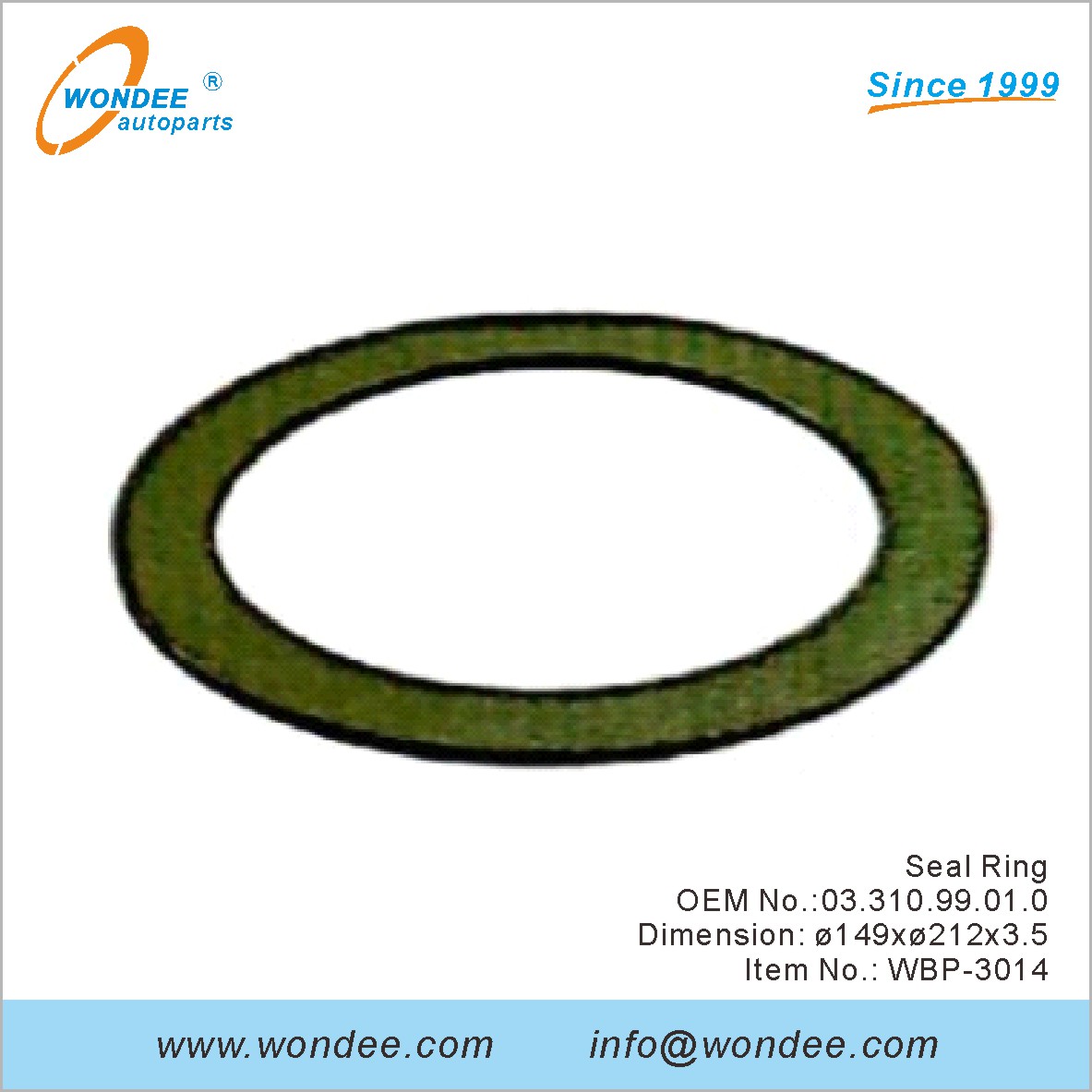 Sceau anneau OEM 0331099010 pour BPW de Wondee