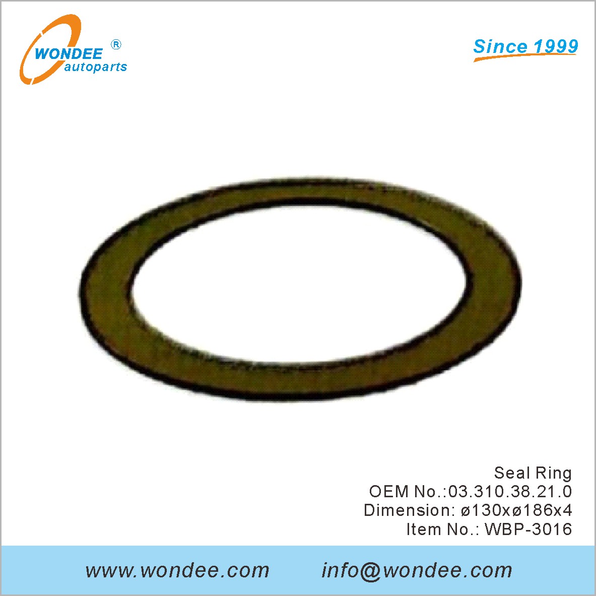 Sceau anneau OEM 0331038210 pour BPW de Wondee