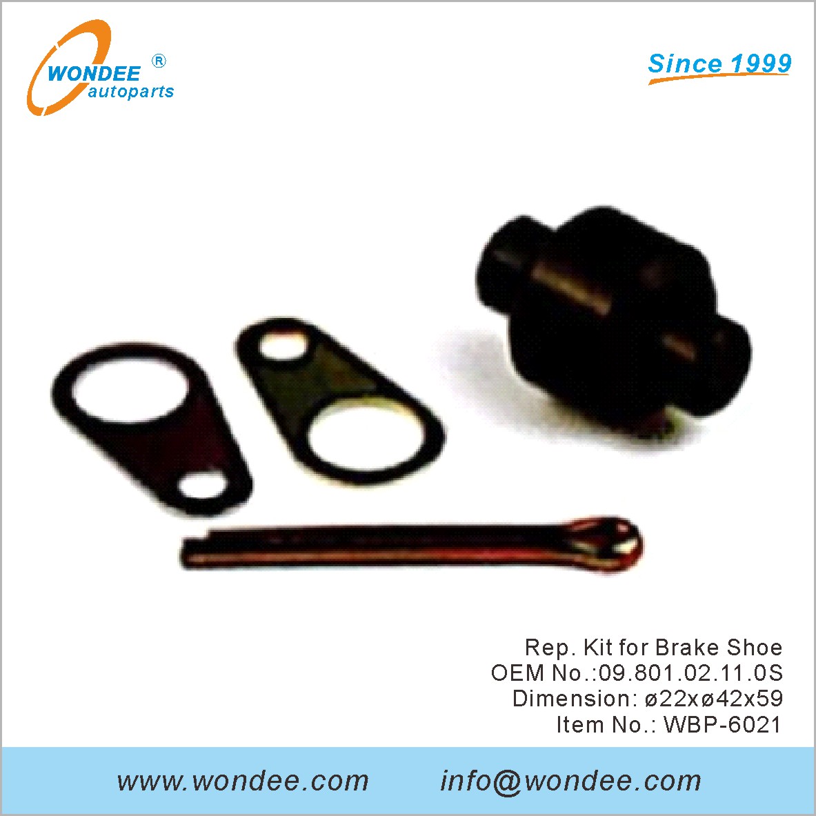 Kit de représentant pour la chaussure de frein OEM 0980102110S pour BPW de Wondee