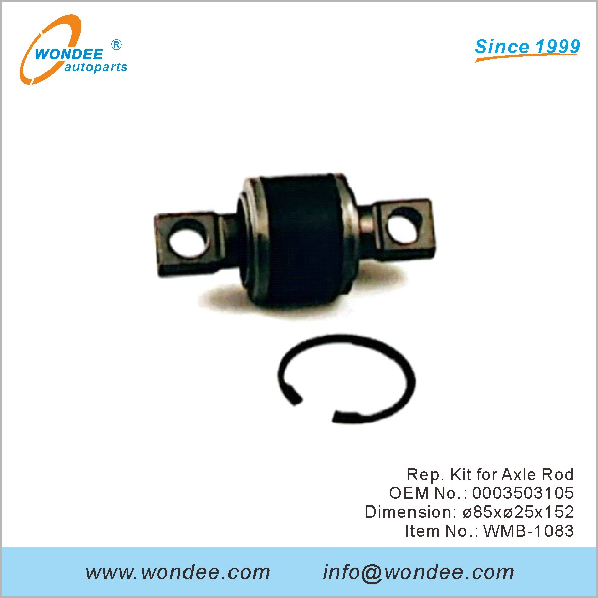 Kit de représentant pour la tige d'essieu OEM 0003503105 pour Benz de Wondee