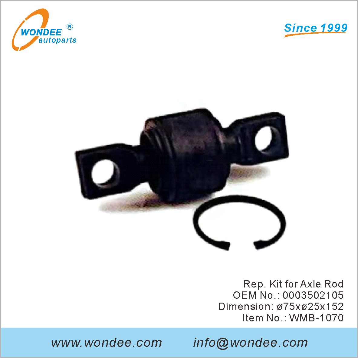 Kit de représentant pour la tige d'essieu OEM 0003502105 pour Benz de Wondee