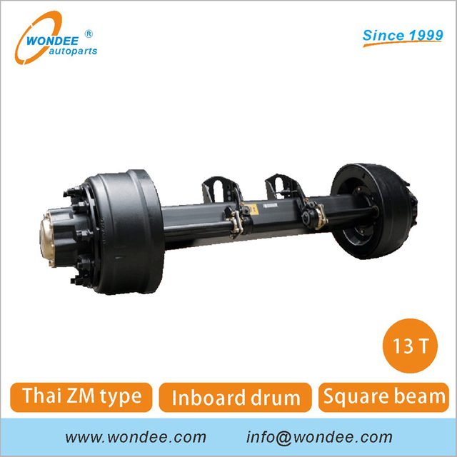 Essieu semi-remorque de type ZM 13T