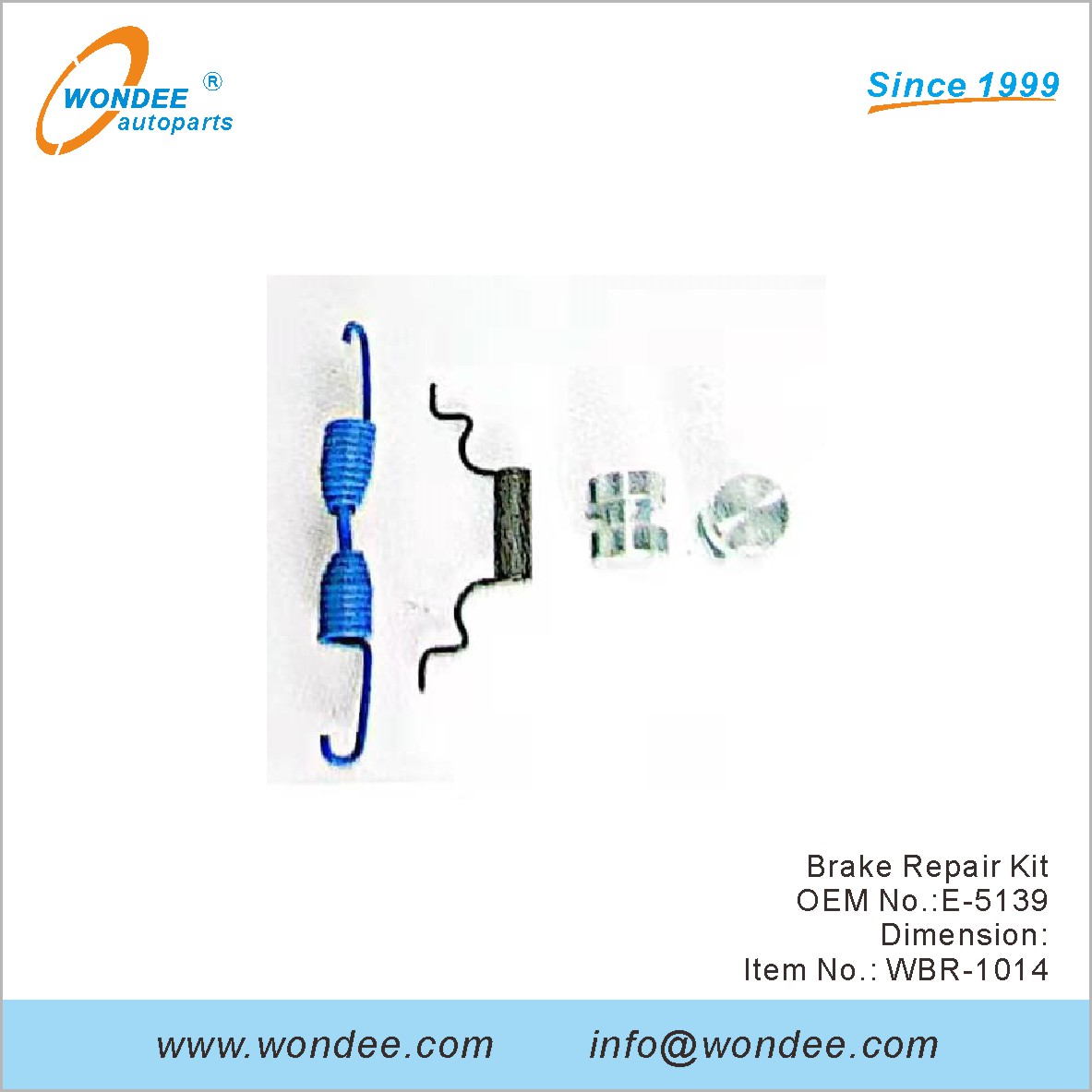 Kit de réparation de frein OEM E-5139 de Wondee