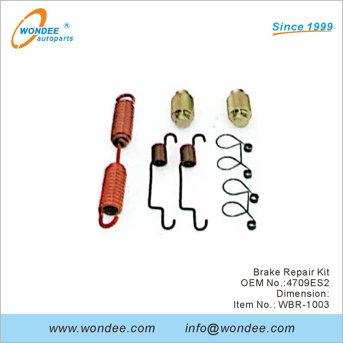Kit de réparation de frein OEM 4709ES2 de Wondee