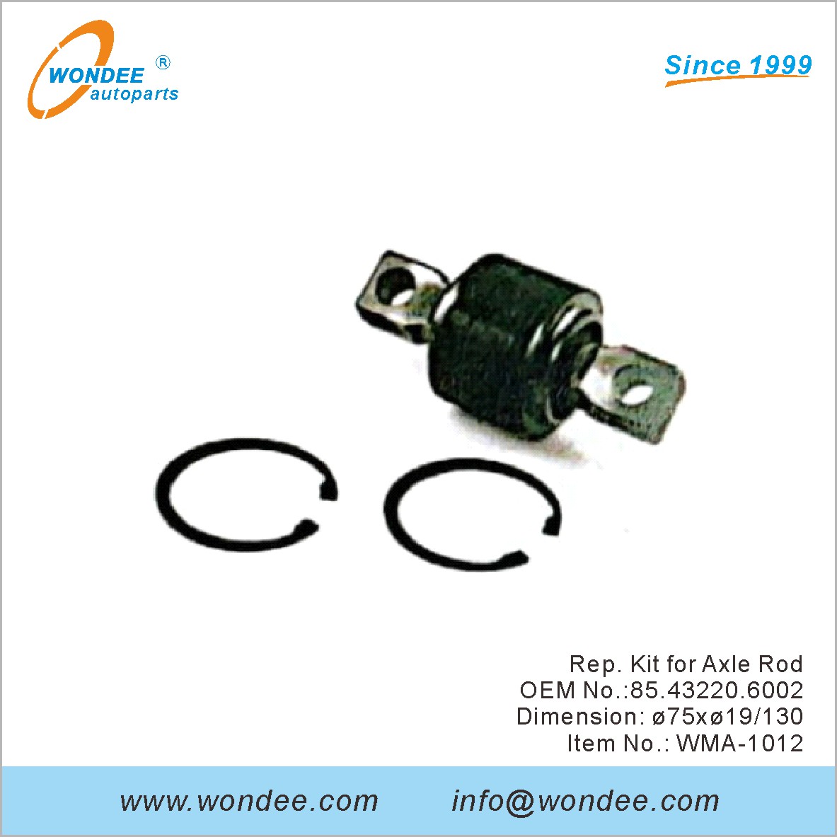 Rep.kit pour la tige d'essieu OEM 85.43220.6002 pour l'homme de Wondee