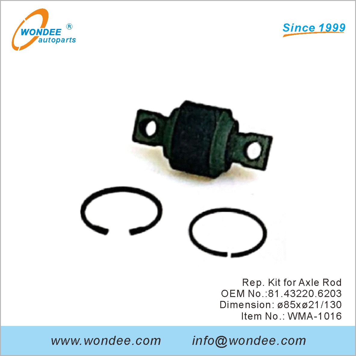 REP. Kit pour la tige d'essieu OEM 81.43220.6203 pour l'homme de Wondee