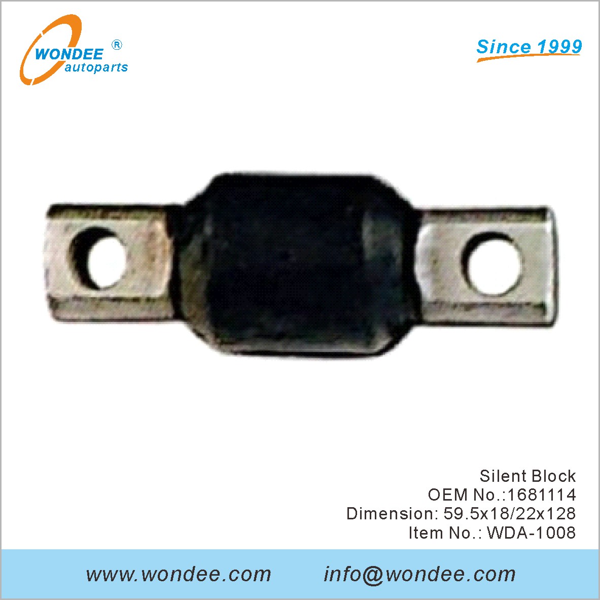 Bloc silencieux OEM 1681114 pour DAF de Wondee