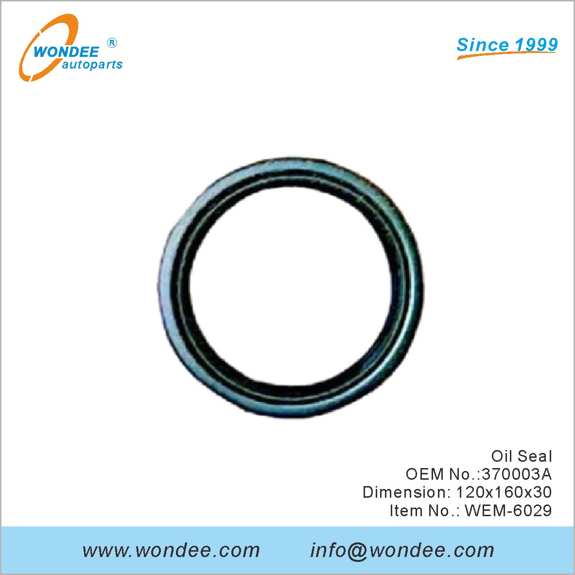 Sceau d'huile OEM 370003A pour le moteur Mouting de Wondee