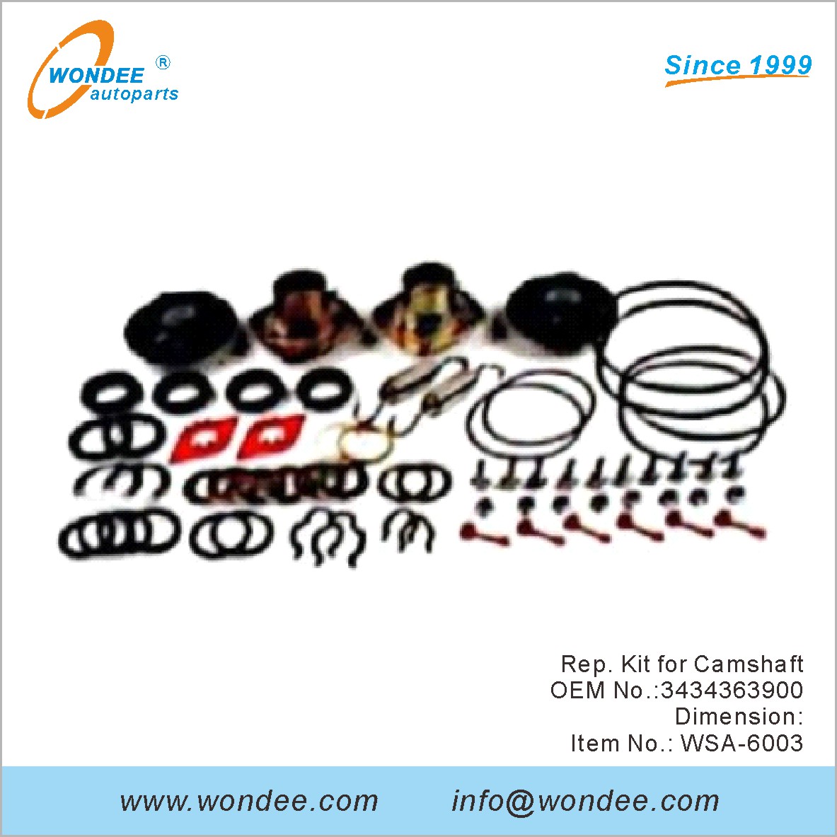 Rep.kit pour Camarfaft OEM 3434363900 pour SAF de Wondee