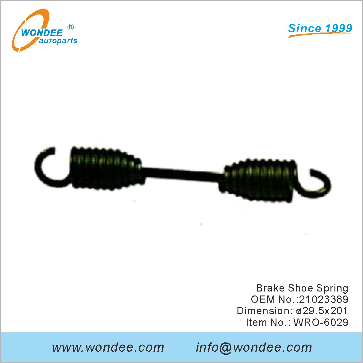 Frein Shoe Spring OEM 21023389 pour ROR de Wondee