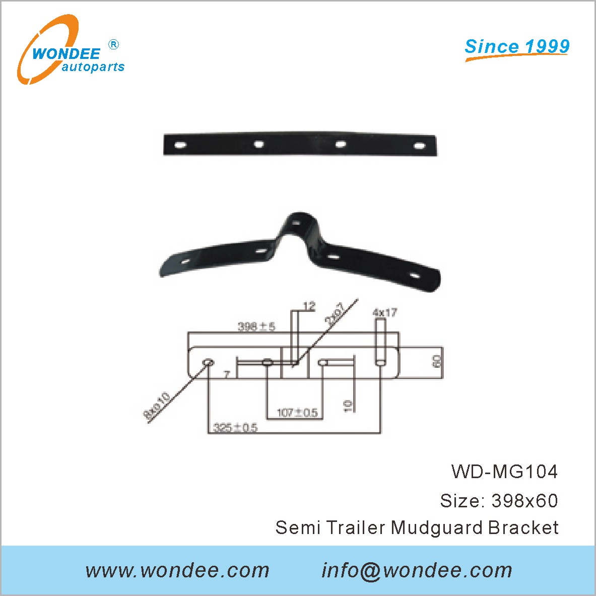 Bracket de garde-boue de Wondee Autoparts (4)