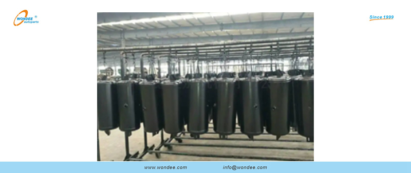 Réservoir d'air en acier