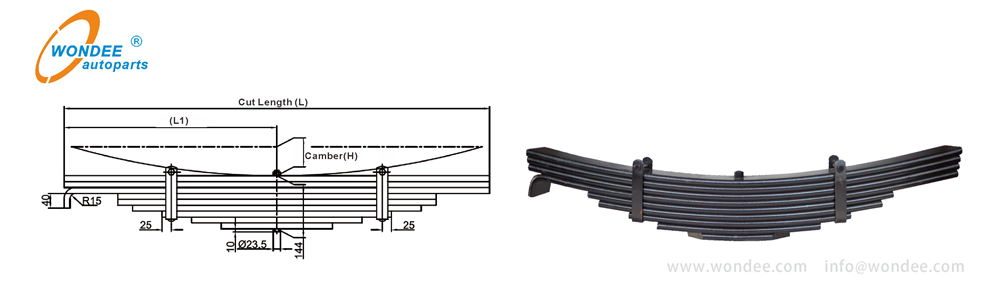 Wondee Semi Trailer Leaf Spring