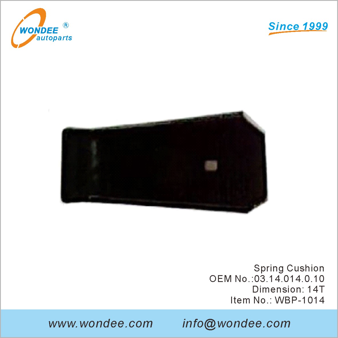 Spring Cushion OEM 0314014010 pour BPW de Wondee