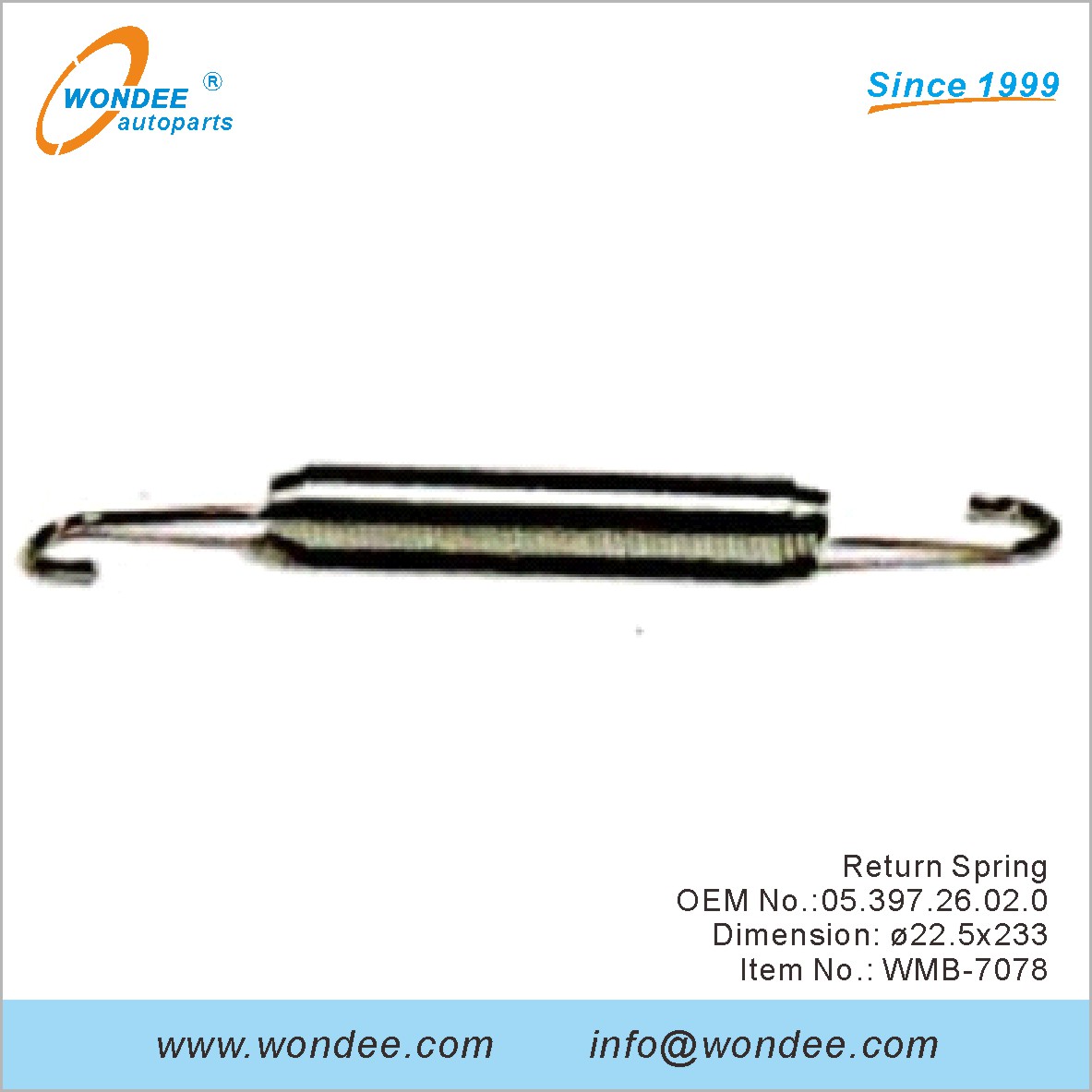 Retour Spring OEM 0539726020 pour BPW de Wondee