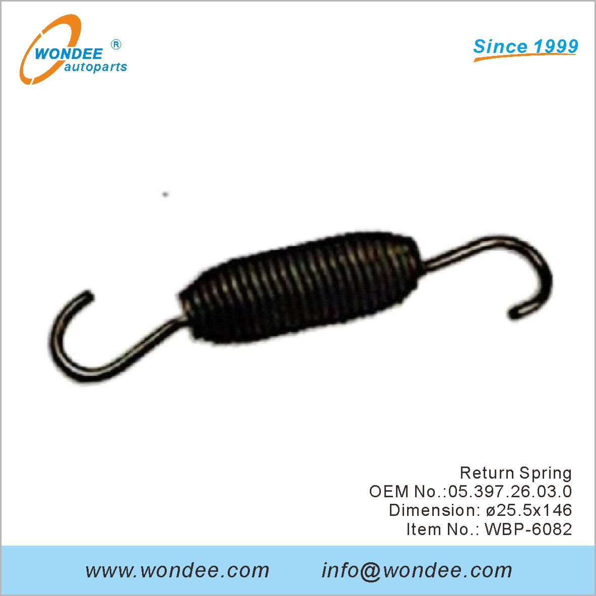 Retour Spring OEM 0539726030 pour BPW de Wondee