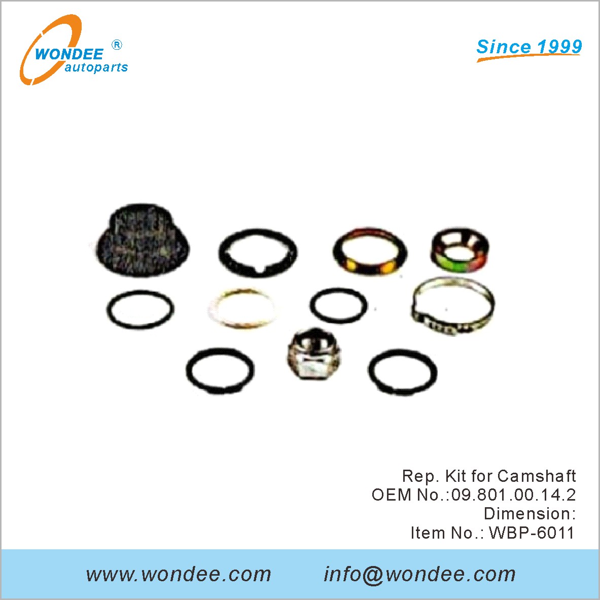 Kit de représentant pour Camarfaft OEM 0980100142 pour BPW de Wondee
