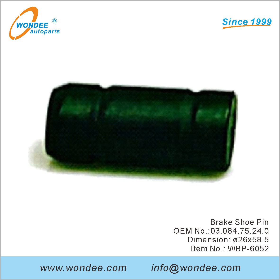 Pin de chaussure de frein OEM 0308475240 pour BPW de Wondee