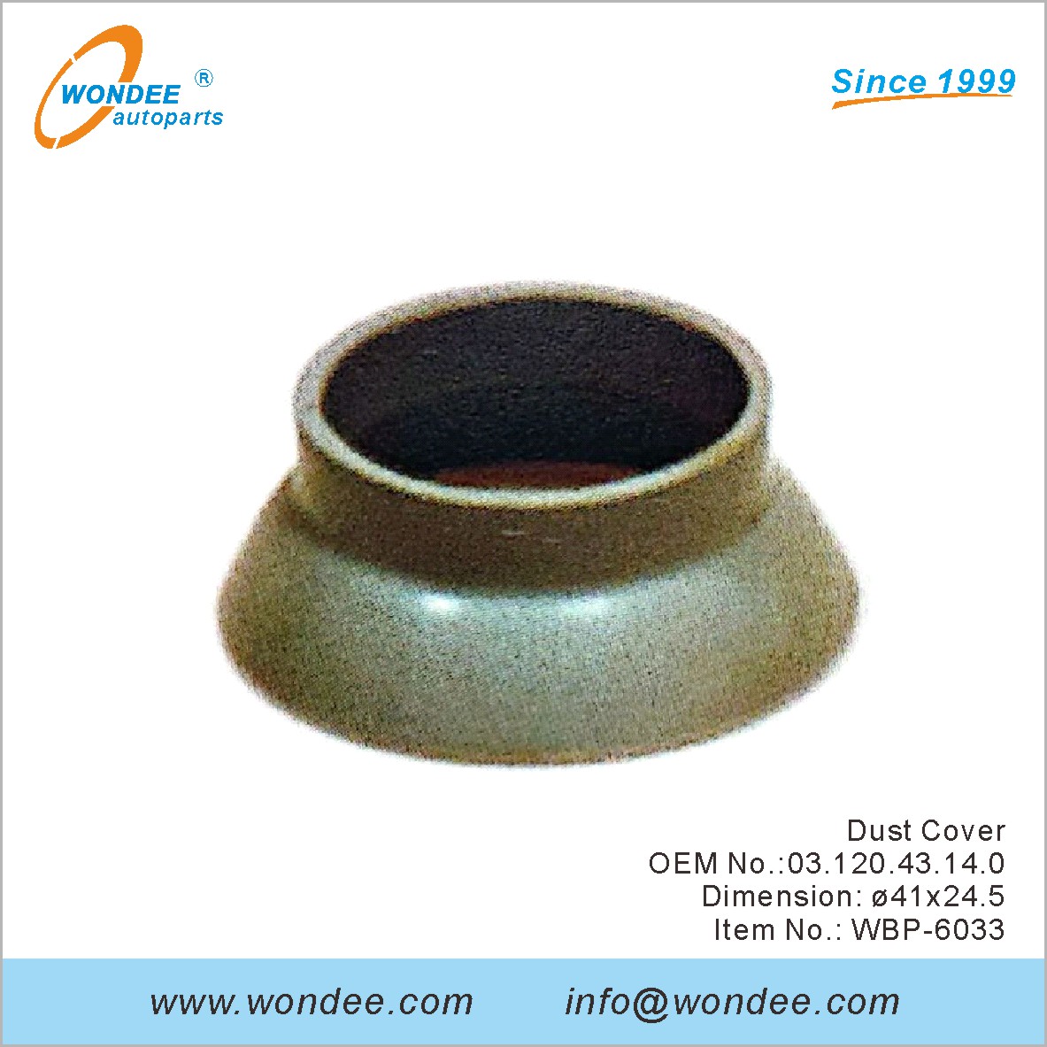 Couverture de poussière OEM 0312043140 pour BPW de Wondee