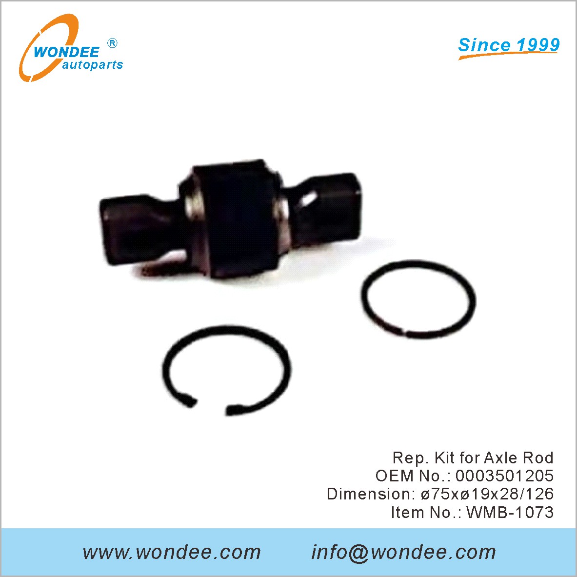 Kit de représentant pour la tige d'essieu OEM 0003501205 pour Benz de Wondee