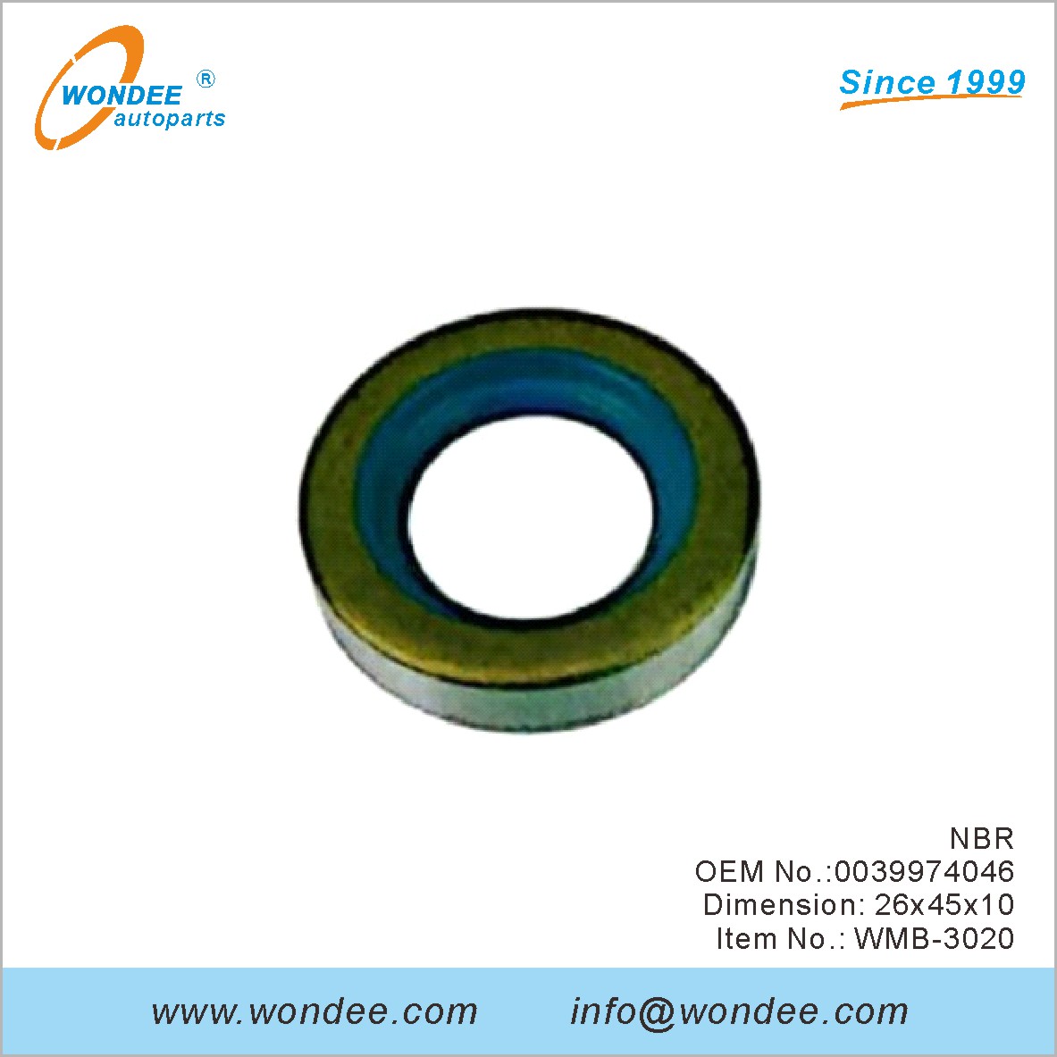 NBR OEM 0039974046 pour Benz de Wondee