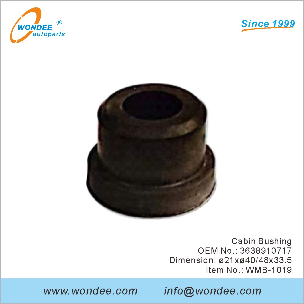 Cabin Bushing OEM 3638910717 pour Benz de Wondee