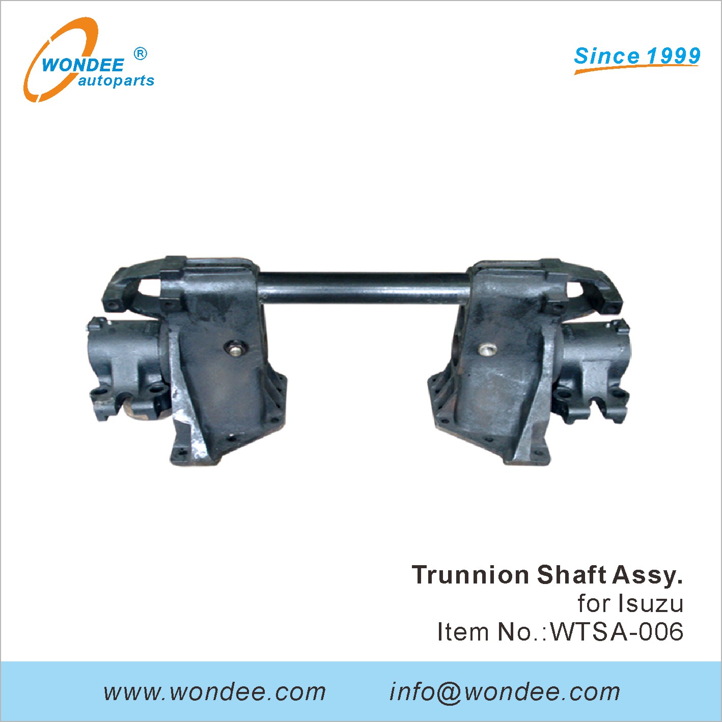 Ensemble d'arbre de Trunnion Wondee (6)