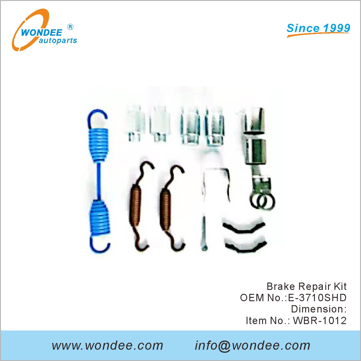 Kit de réparation de frein OEM E-3710SHD de Wondee