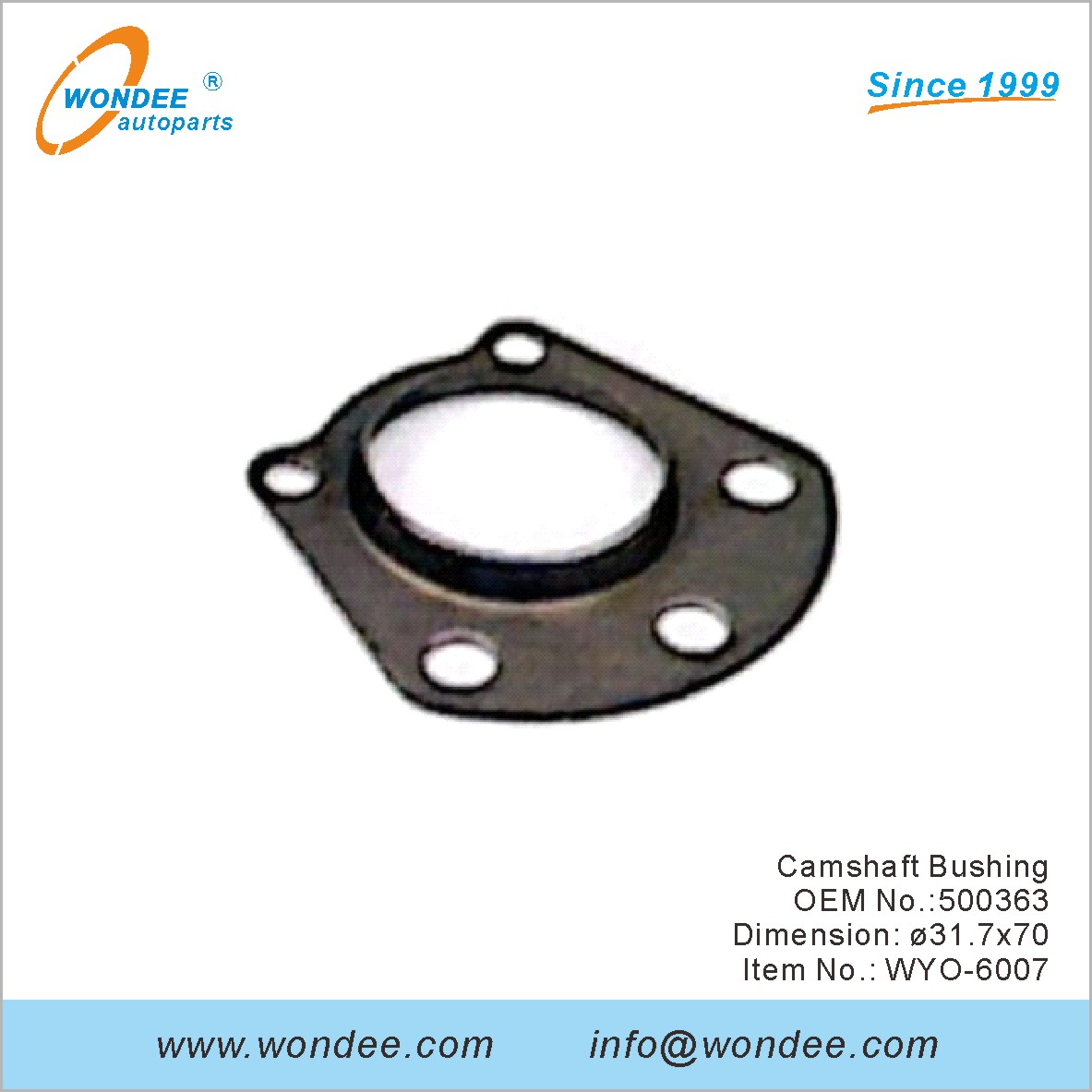 Camarfle Bushing OEM 500363 pour Volvo de Wondee